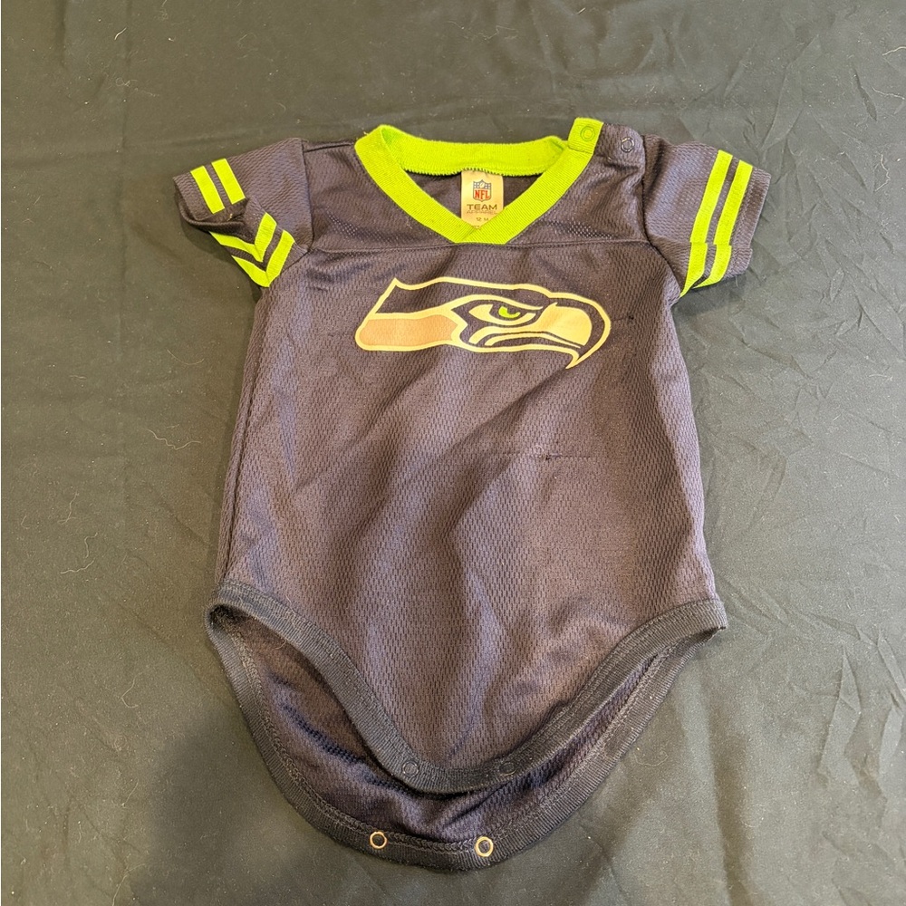 NFL Team Infant Jersey in Navy and Neon Green